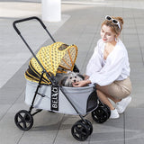 Foldable Breathable Pet Stroller