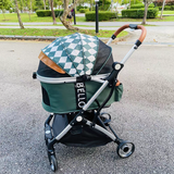 Detachable Pet Stroller Foldable Lightweight with Storage Basket